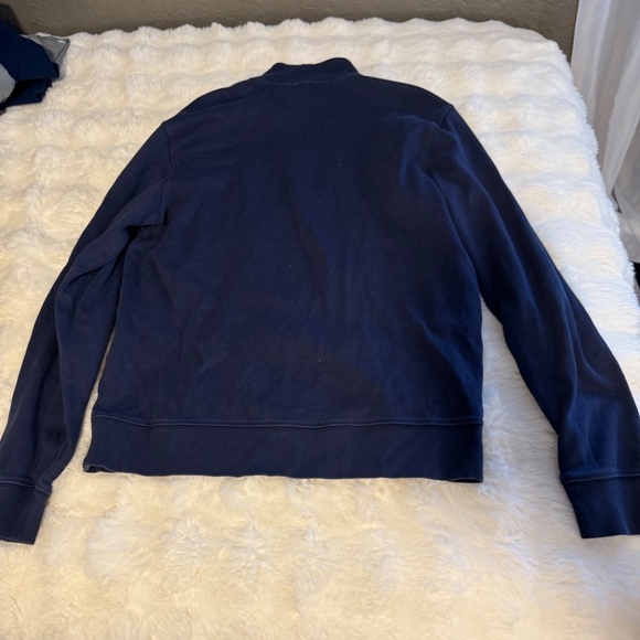 Preowned, Vineyard Vines Sweater Unisex Small Pullover 1/4 Zip Preppy Navy Blue - Picture 4 of 4